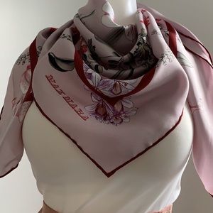 Silk Scarf , Floral Print - MaxMara Fabric